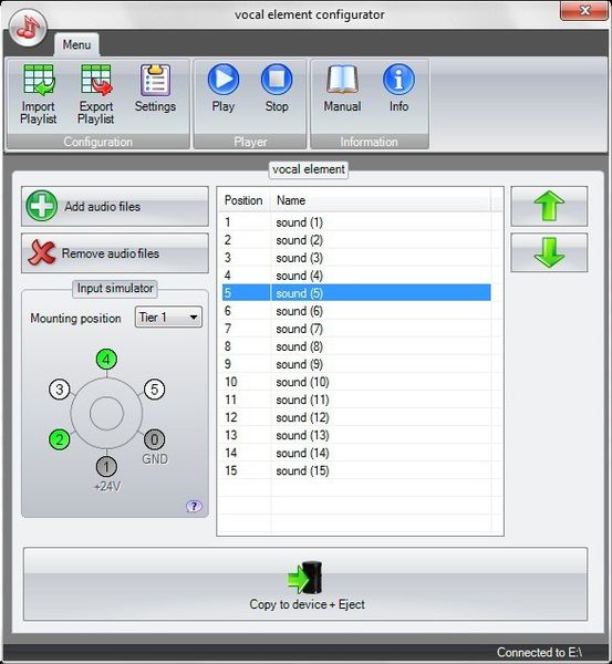 Über die mitgelieferte Software können vorhandene Audio-Dateien wie Sounds, Alarmtöne, Melodien oder Texte kurzerhand auf dem Sprachausgabeelement gespeichert werden. (Bild: Werma)