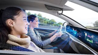 Thanks to sensors built invisibly behind the display, important vital parameters and other safety-relevant data for drivers and passengers can be captured. (Image:Continental)