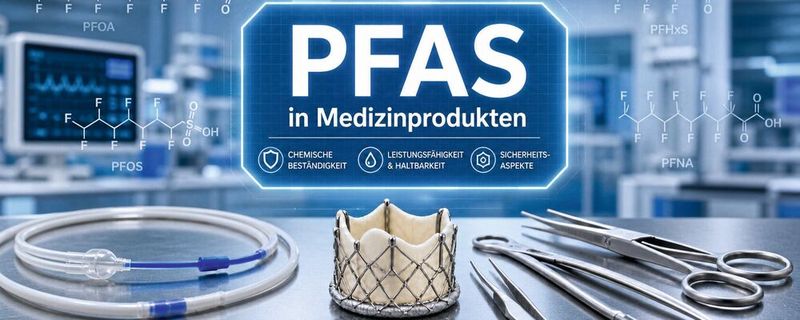 PFAS kommen in verschiedenen Medizinprodukten wie Kathetern, Stents und Implantaten zum Einsatz – ihre Eigenschaften verbessern Funktionalität und Haltbarkeit, stehen jedoch zunehmend im regulatorischen und gesundheitlichen Diskurs.(Bild:  GPT Image Editor / KI-generiert)