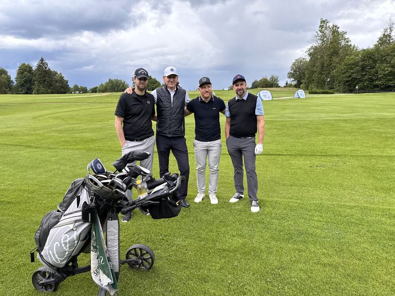 (v. l.) Niclas Otte (AWS), Thomas Rein (IS4IT), Stefan Schegg (Woodmark) und Stefan Pelzer (Profi) (Bild: VOGEL IT-MEDIEN)