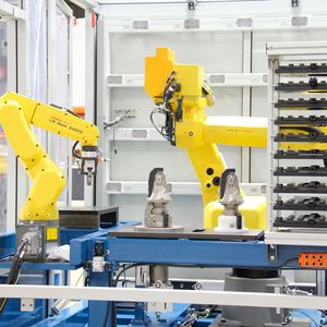 While the first (bigger) robot carries out its usual jobs, the second one works on smaller background tasks, enabling companies to achieve a higher degree of automation.