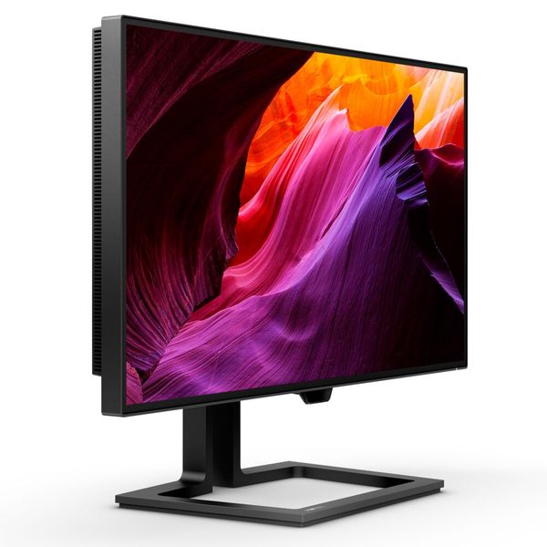 Die maximale Auflösung des Philips 27B1U7903 beträgt 3.840 x 2.160 Pixel bei 60 Hz. Neben HDMI 2.2 und DisplayPort 1.4 ist ein Thunderbolt-4-Port als weiterer Eingang vorhanden. (Bild: Philips)