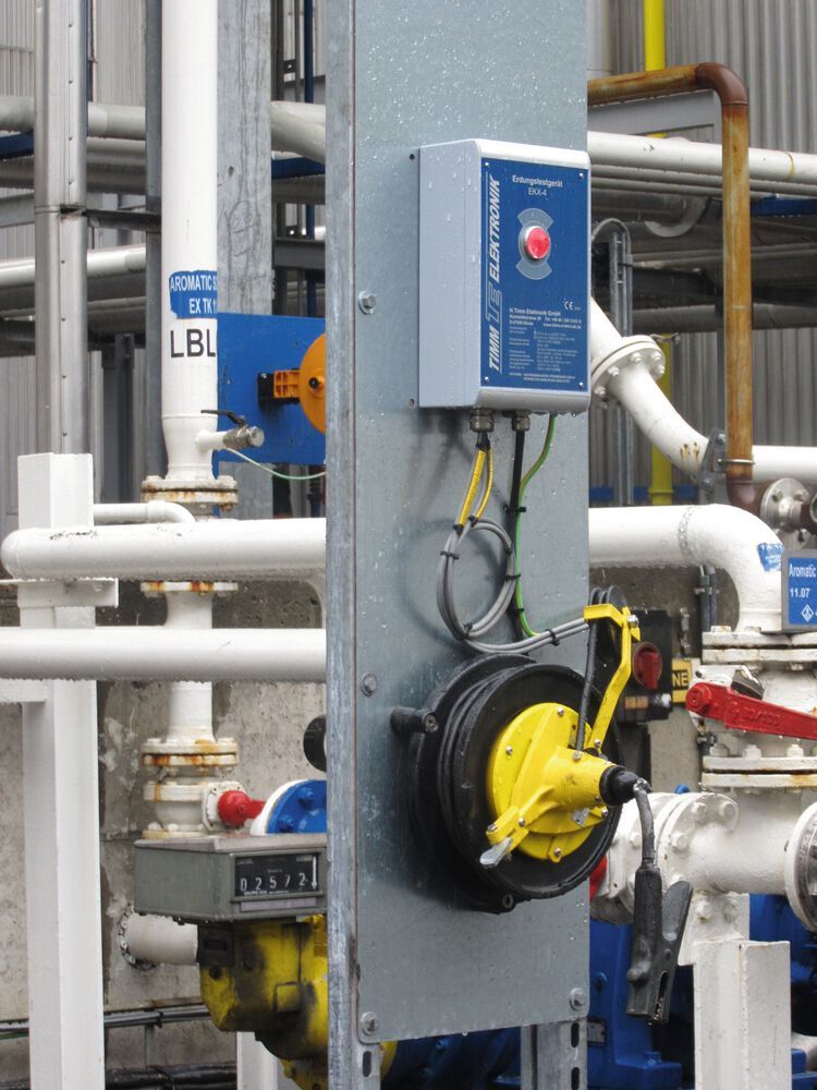 Erdungstestgerät mit EKX-4 mit ATEX-Kabelaufroller