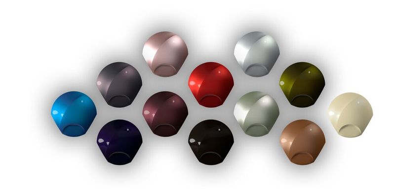 Eine Auswahl der aktuellen „Automotive Color Trends“-Kollektion von BASF Coatings. (Bild:  BASF Coatings)