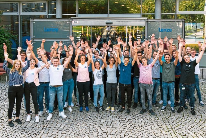 Insgesamt 61 Auszubildende sind derzeitig bei Lenze tätig. (Lenze SE/Ralf Böttcher)