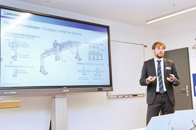 Okuma hat während des Suvema Open House seine Lösungen für Automation und Industrie 4.0 vorgestellt. (Anne Richter)