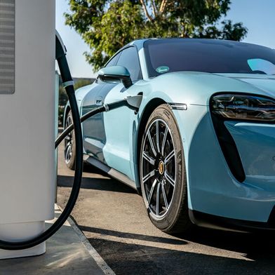 Taycan sales almost halved last year. (Image:Porsche)