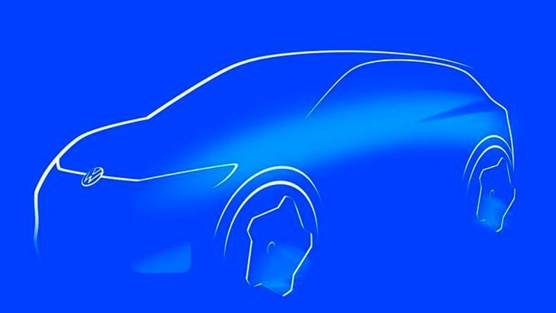 Zyciora zeigt die Skizze eines kleinen Elektroautos von VW.