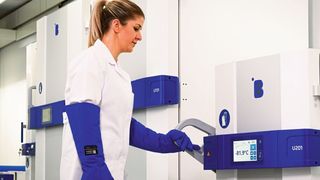 Der Ultratiefkühlschrank U201 hat die Vorqualifizierung für Leistung, Qualität und Sicherheit der Weltgesundheitsorganisation erhalten (WHO PQS). (B Medical Systems)