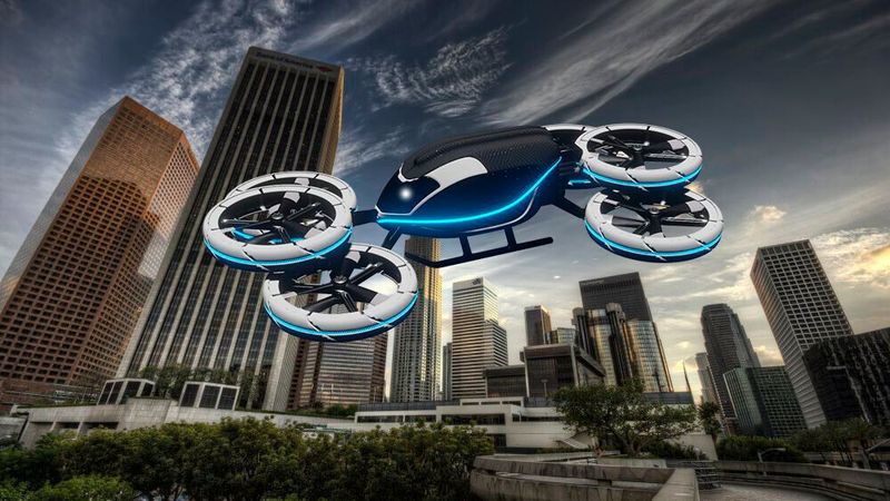 Sind Drohnen-Taxis das Fortbewegungsmittel der Zukunft? Zumindest bringen sie einige Vorteile für unsere Mobilität. (Bild:  Kevin Klinge)