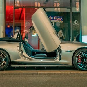 Besonders sehenswert beim Cyberster sind natürlich seine nach oben öffnenden Flügeltüren.(Bild:  MG)