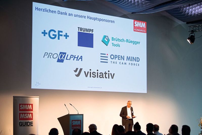 Matthias Böhm, directeur du Vogel Communications Group Schweiz, accueille les participants. (Source :Thomas Entzeroth)