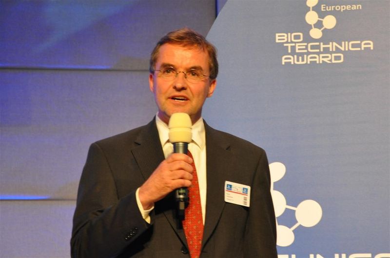 Dr. Andre Hoekema, Galapagos, Gewinner des diesjährigen Biotechnica Awards hat viel vor: Die Produktpipeline umfasst derzeit sechs klinische, ein präklinisches sowie über 50 vorklinische Programme. (Archiv: Vogel Business Media)