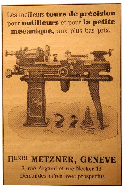 Publicité originale datant de janvier 1933, date de l'éclosion du MSM, Marché Suisse des Machines. (Image: MSM / Document d'archive)