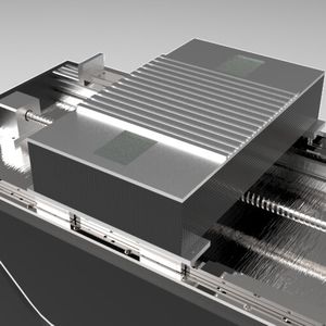Der CFK-Schlitten vom Karlsruher Institut für Technologie (KIT) reduziert Schwingungen ohne Änderung von Vorschub und Spindeldrehzahl.