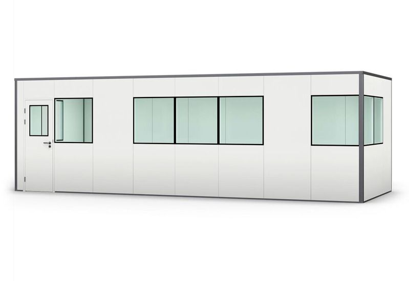 Viel Flexibilität bei der Konfiguration von Hallenbüros, die sowohl als Meisterbüro oder auch als Erholungsort oder Besprechungsraum fungieren können, bietet ein System von Topregal. Selbst der Aufbau könnte vom Kunden leicht durchgeführt werden. Hier mehr dazu ...