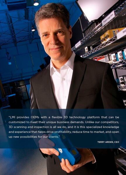 Terry Arden, Geschäftsführer der LMI Technologies GmbH, Berlin: „Unsere Sensoren liefern eine hohe Auflösung, dank der sich wichtige Qualitätsmerkmale eines Bauteils sicher und präzise mit hoher Wiederholbarkeit erkennen lassen.