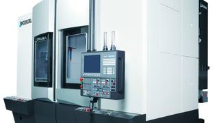 Die Hommel CNC-Technik, der exklusive Vertriebs- und Servicepartner des japanischen Werkzeugmaschinenherstellers Okuma in Deutschland, stellt die neuen vertikalen Drehmaschinen V920EX R sowie die 2SP-V920EX vor. (Hommel Gruppe)