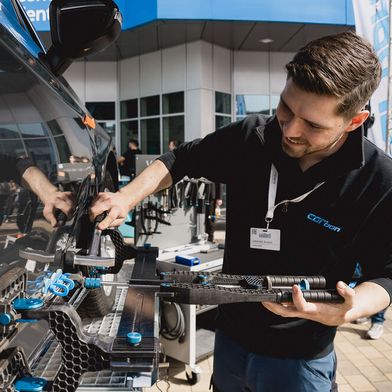 Carbon wird mit seinen Systemen erneut im Außenbereich der WKST präsent sein und Instandsetzung zum Anfassen bieten. (Bild: Stefan Bausewein)