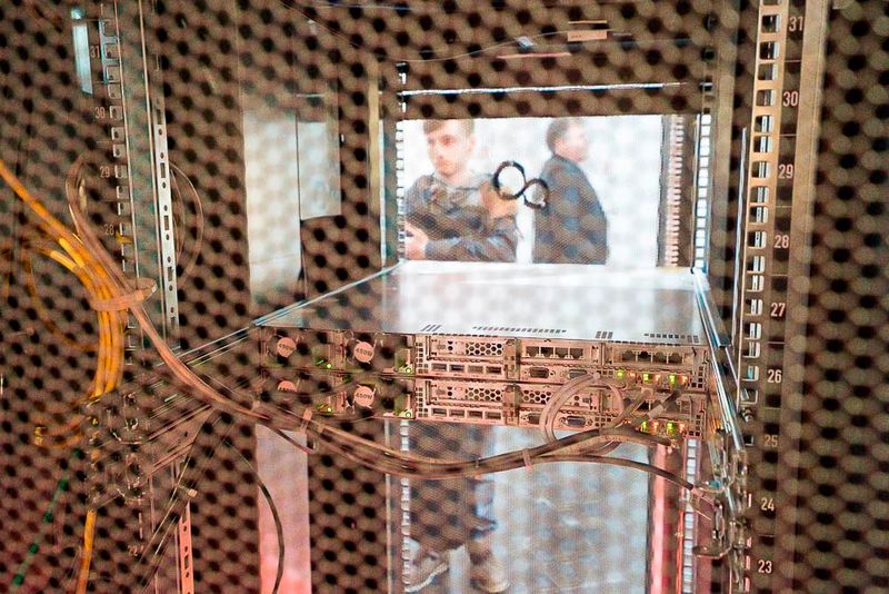 Fujitsu-Sicherheits-Rack: ummantelt und von Sensoren überwacht (Bild: Fujitsu)