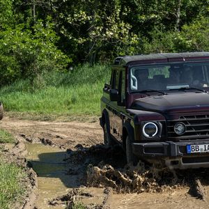 Der Ineos Quartermaster ist vom Geländewagen Grenadier abgeleitet und wie das Hauptmodell sehr geländegängig.(Bild:  www.albertocervetti.com)