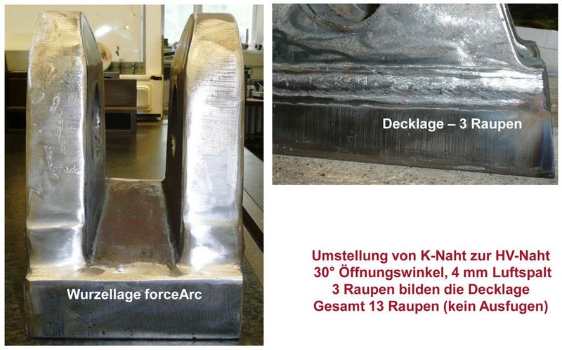 Besonders schwere Verriegelungskonsole aus Feinkornbaustahl S 960 QL. In der Vergangenheit war das Fugenhobeln und das Schweißen der Gegenlage aufgrund der schlechten Zugänglichkeit extrem schwierig. Daher betrug die Fertigungszeit früher 5 Tage – heute sind es nur noch zwei Tage. (Manitowoc) (Archiv: Vogel Business Media)