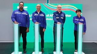 L-R: Prakash Devassy (Managing Director, Thailand & Business Management, Oleo Surfactants, Asia Pacific), Rahul Tilve (Vice President Operations, Care Chemicals, Asia Pacific), Tedy Waworuntu (Director, Bangpakong Site, Thailand) and Suppawan Rattanapirom (Director – Business Services & People Services, Thailand) at the inauguration of the APG plant in Bangpakong site, Chonburi, Thailand. (Source: BASF)