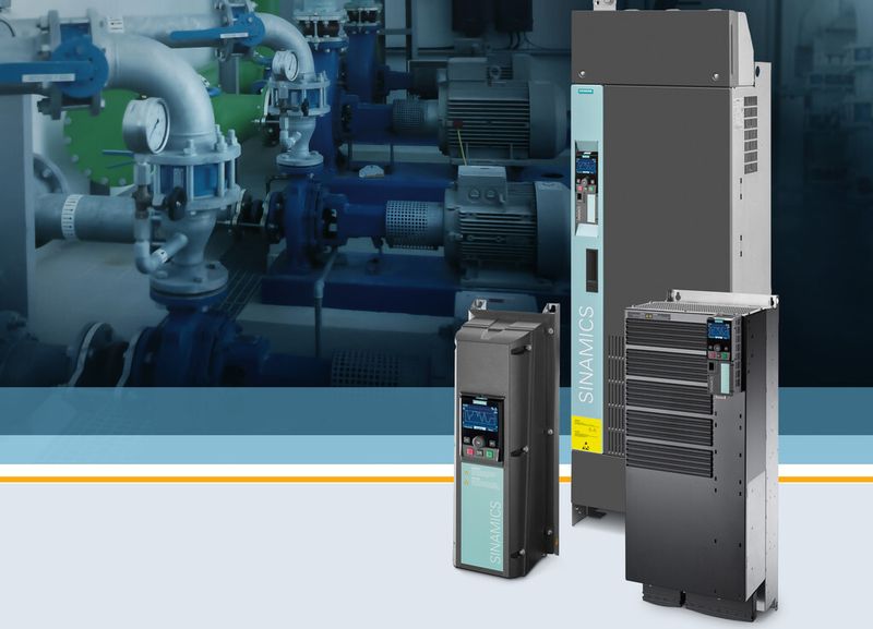 Die Siemens-Division Drive Technologies erweitert den Leistungsbereich des Niederspannungsumrichters Sinamics G120P von derzeit 90 kW auf 400 kW. Auf diese Weise können mit den Einbaugeräten ab sofort Anwendungen in einem höheren Leistungsbereich bedient werden. (Bild: Siemens)