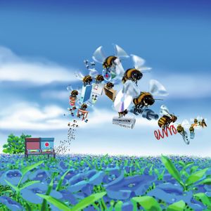 Der Bienenschwarm als Key Visual des Automatisierungstechnik-Unternehmens epis: Ganz bewusst wurde damit ein Kontrapunkt zur Technik-Branche gesetzt. Die Biene mit ihrer positiven Symbolik sorgt darüber hinaus für Differenzierung gegenüber anderen Marken.