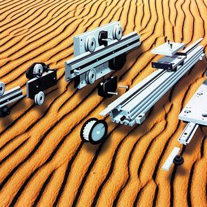 Bild 2: Die Linearsysteme GV3 sind dank ihres V-Profils gegenüber abrasiven Umgebungsbedingungen besonders widerstandsfähig.