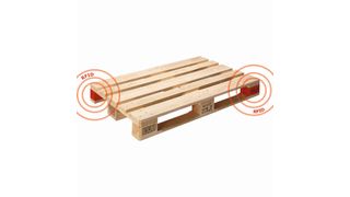 Für globale Warenbewegungen gerüstet: Die World-Palette von Falkenhahn, die auf Wunsch mit RFID-Transpondern ausgerüstet werden kann. (Bild: Falkenhahn)