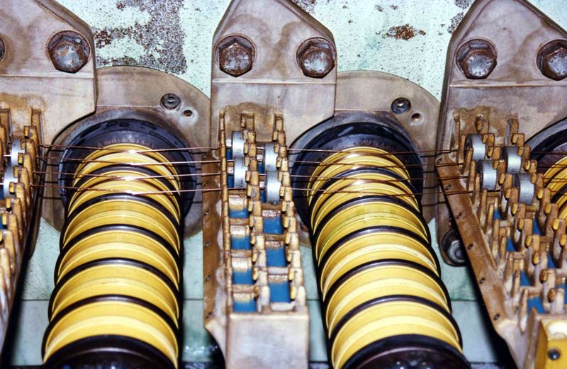 Bild 10: Kabelrollen 1995 (Bild: Lapp)