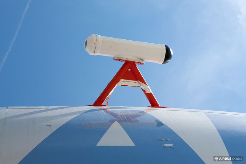Nachaufnahme des AVOID-Sensors am Airbus (Airbus)