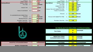 Der neue Column Econo Calculator hilft beim Sparen von Acetonitril in der HPLC.  (Bild: Bischoff Analysentechnik)
