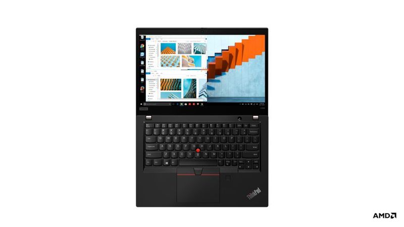 Der 13,3-Zöller Thinkpad X395 wiegt 1,28 kg. Es soll eine Akkulaufzeit von bis zu 14,5 Stunden liefern.  (Lenovo)