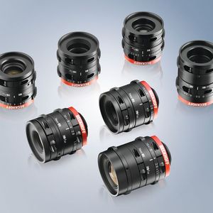 Ein optimales Handling der Objektive ermöglichen zwei Griffe für leichtes Einstellen, zwei verdrehbare Fixierringe für Fokus und Blende sowie zwei M3-Fixierschrauben für sicheres Feststellen.(Bild:  Beckhoff)