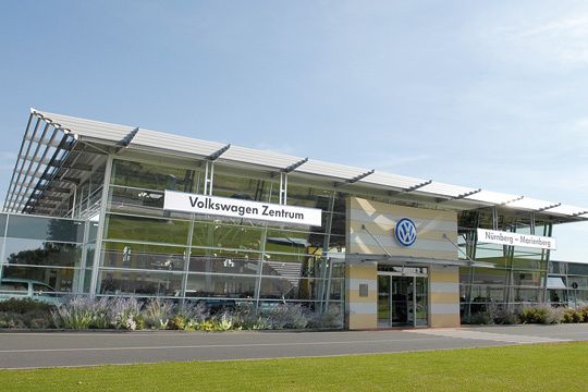 Das Volkswagen-Zentrum Nürnberg-Marienberg steht für Kompetenz im Service und Verkauf. (Archiv: Vogel Business Media)