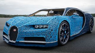 Über eine Million Lego Technic Teile und knapp 13.500 Arbeitsstunden: Der Bugatti Chiron als Lego-Modell. (Lego)