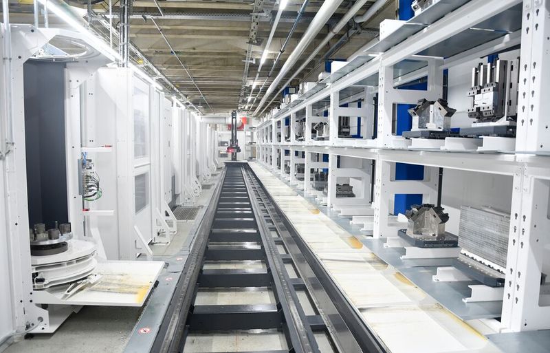 In one of Rohde & Schwarz's interlinked systems in Teisnach, four identical 