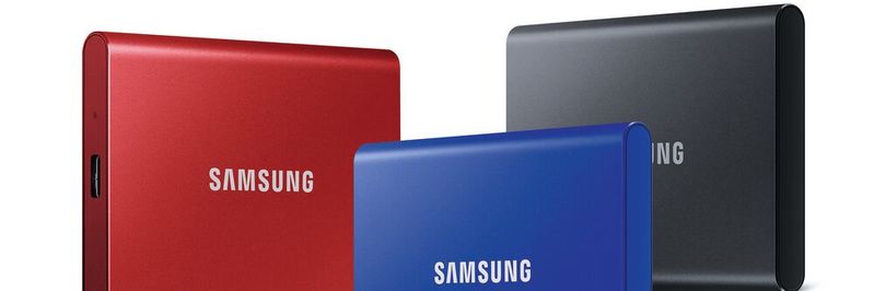 Mit der Portable SSD T7 präsentiert Samsung eine externe SSD, die leicht und schnell sein soll.(Bild:  Samsung)