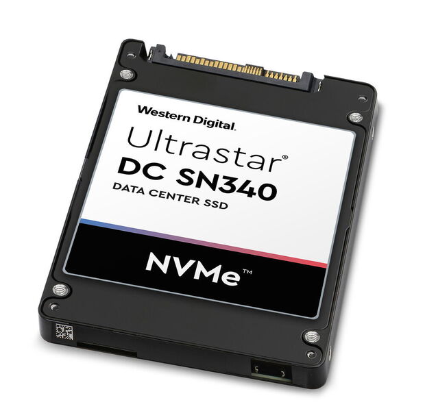 Die Ultrastar DC SN340 ist laut Western Digital für Energieeffizienz und geringe Wärmeentwicklung optimiert und soll bei leseintensiven Anwendungen glänzen. (Western Digital)