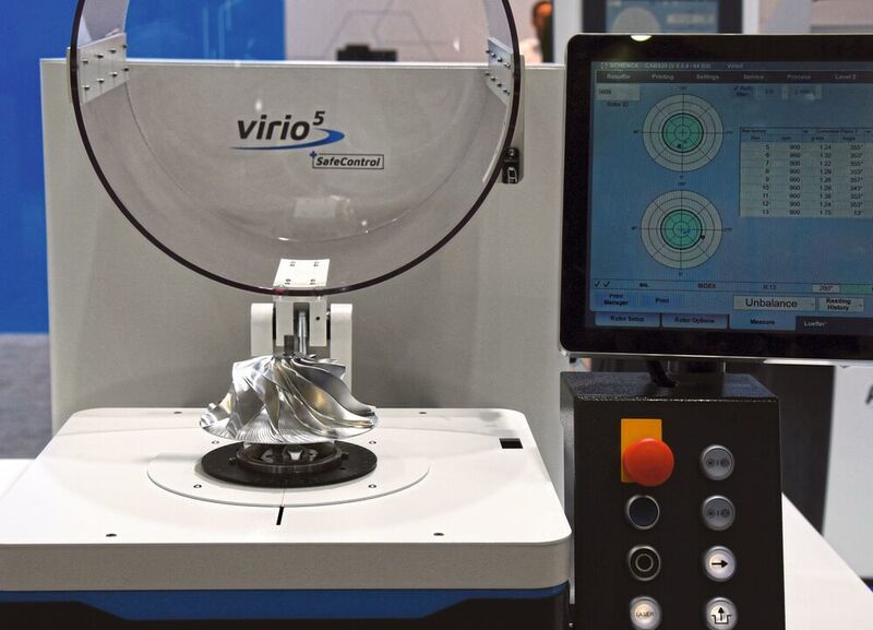 Mit der Vertikalauswuchtmaschine Virio 5SC lassen sich Rotoren bis 5 kg Gewicht auswuchten. (Stefanie Michel)