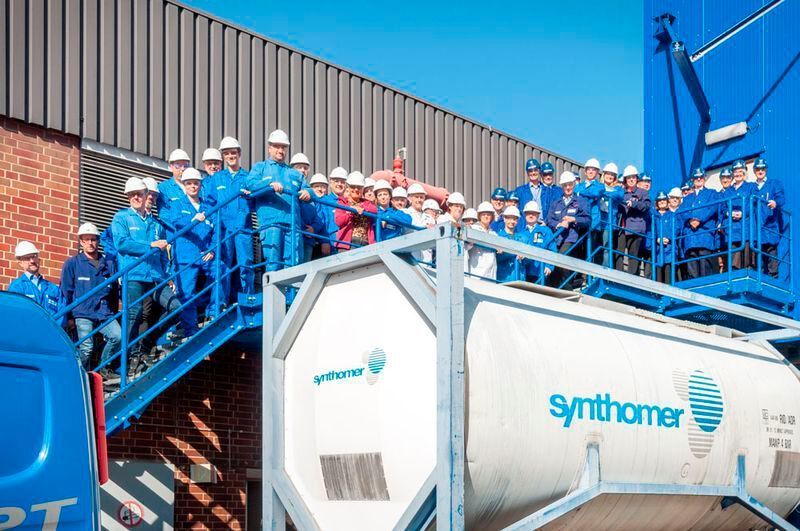 The successful conclusion of the project was accompanied by guided tours for the board members of Synthomer through the new facilities. (Synthomer)