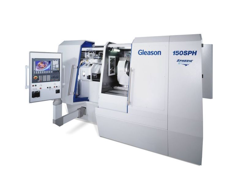 Doppelte Geschwindigkeit: Die neue Hhonmaschine 150SPH arbeitet mit dem von Gleason patentierten Spheric-Verfahren und wird für die Feinbearbeitung von gehärteten Gerad- und Schrägstirnrädern mit einem Durchmesser bis 150 mm eingesetzt. Bild: Gleason-Pfauter (Archiv: Vogel Business Media)