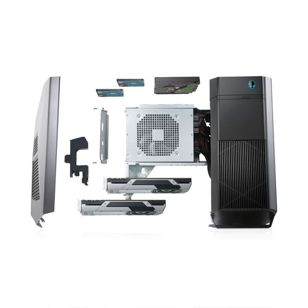 Der kompakte Aurora ist modular aufgebaut, Garfikkarten und Laufwerke lassen sich leicht aufrüsten. (Bild: Alienware)