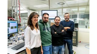 Beatriz García Baños, Aitor Domínguez Saldaña, Andrés López García y Alfonso J. Carrillo were involved in the development of the innovative process. (Source: UPV)