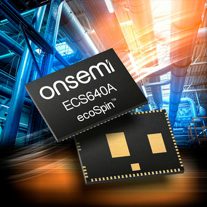10 mm x 13 mm klein, hochintegriert und für den Hochvolt-Betrieb bis 600 V entwickelt: der ecoSpin-Chip ECS640A.  