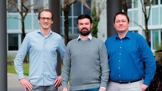 Die Blickfeld-Gründer (v. l.) Florian Petit, Mathias Müller und Rolf Wojtech. (Blickfeld)