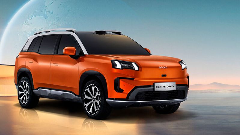 Der Aion V aus dem chinesischen GAC-Konzern soll auch in Europa starten.(Bild:  GAC Aion)