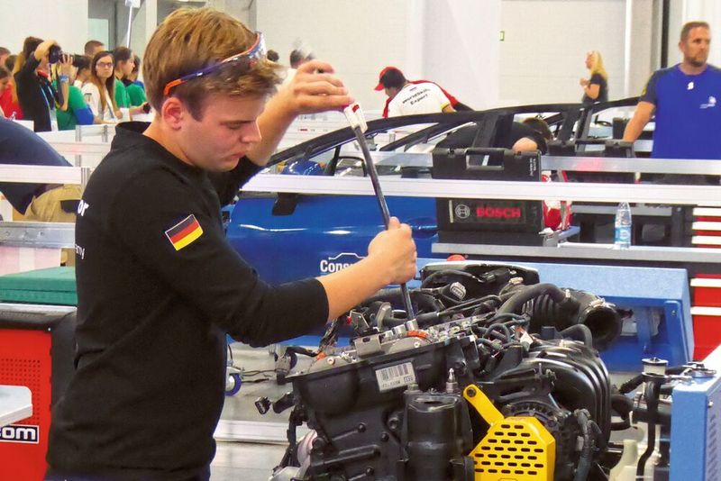 Simon Kazimirowicz ging für das deutsche Kfz-Gewerbe an den Start. (Büttner/»autoFACHMANN«)